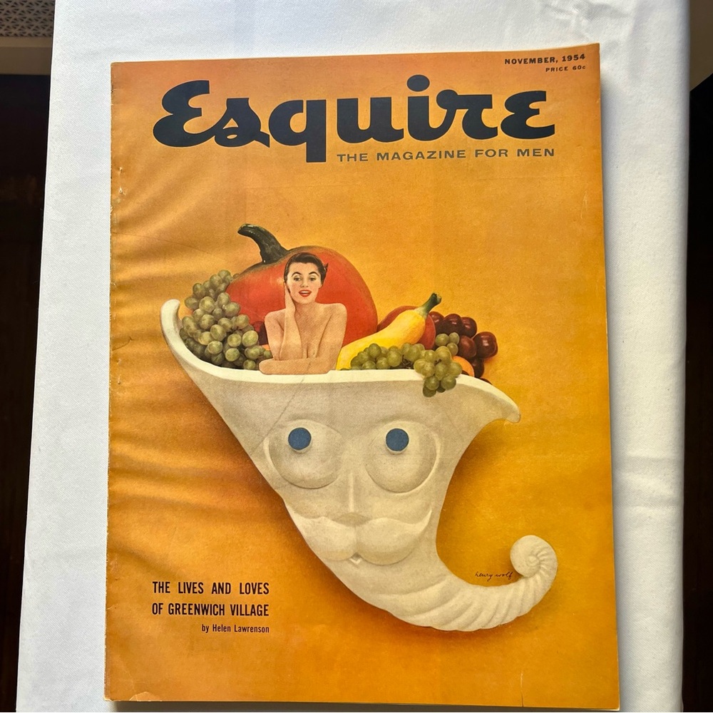 Esquire Magazine November 1954/Full Magazine/Great Condition/Vintage Ads/